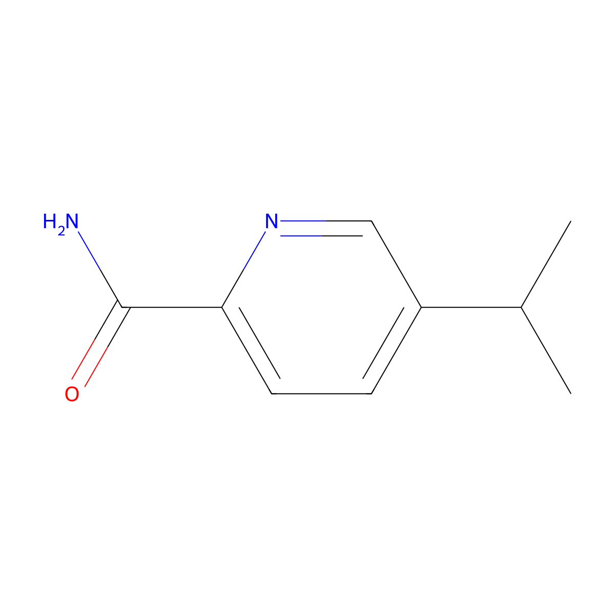 5-Isopropylpicolinamide molecular structure, CAS 20970-84-7