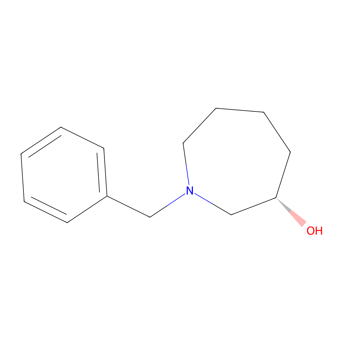(S)-1-Benzyl-azepan-3-ol molecular structure, CAS 2097005-38-2