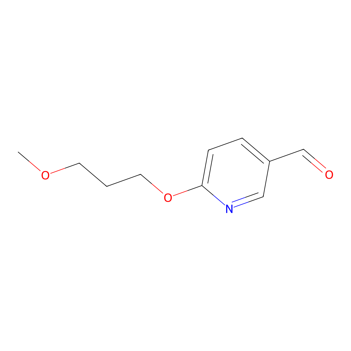 6-(3-Methoxypropoxy)-3-pyridinecarboxaldehyde molecular structure, CAS 2097054-11-8