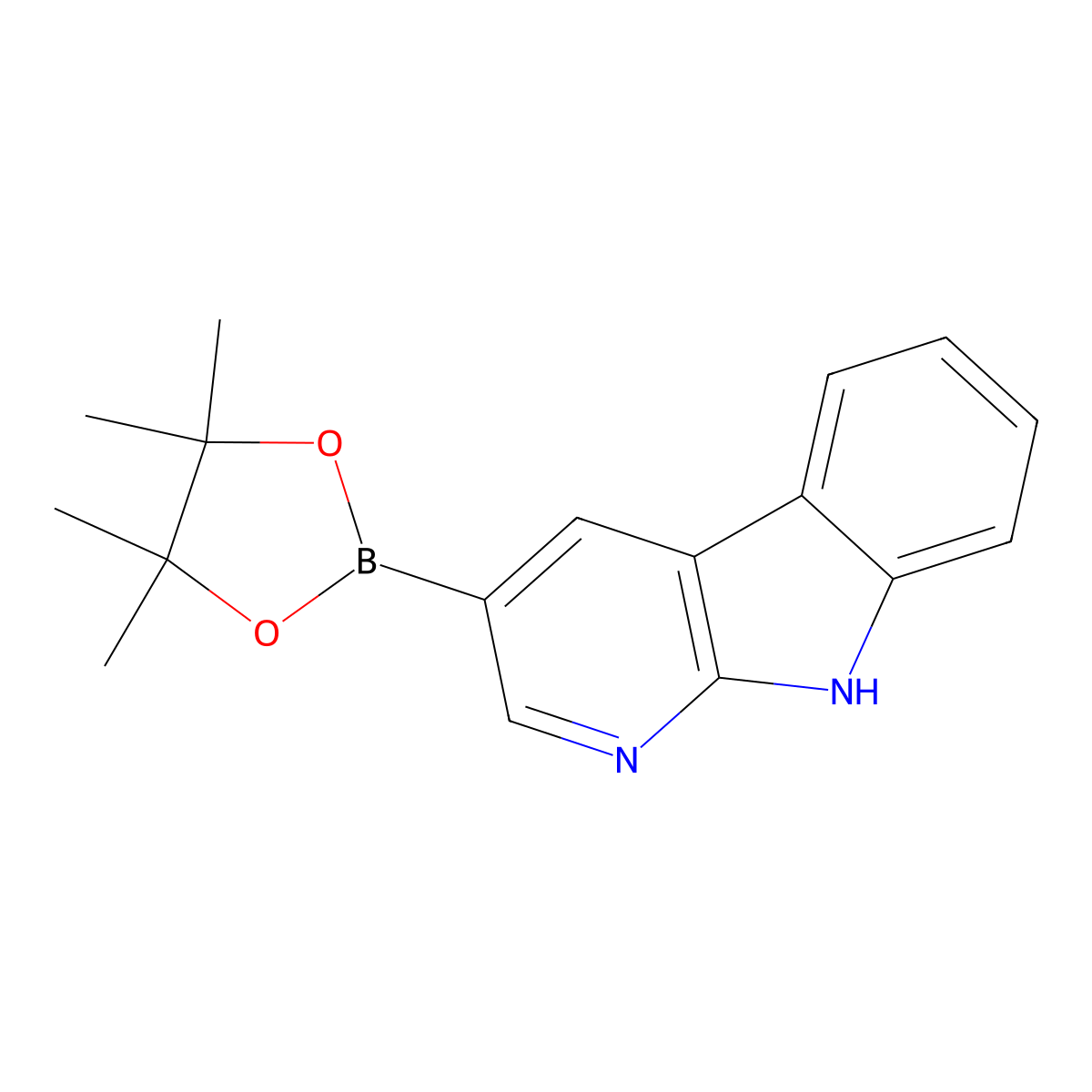 3-(4,4,5,5-Tetramethyl-1,3,2-dioxaborolan-2-YL)-9H-pyrido[2,3-B]indole molecular structure, CAS 2097056-01-2