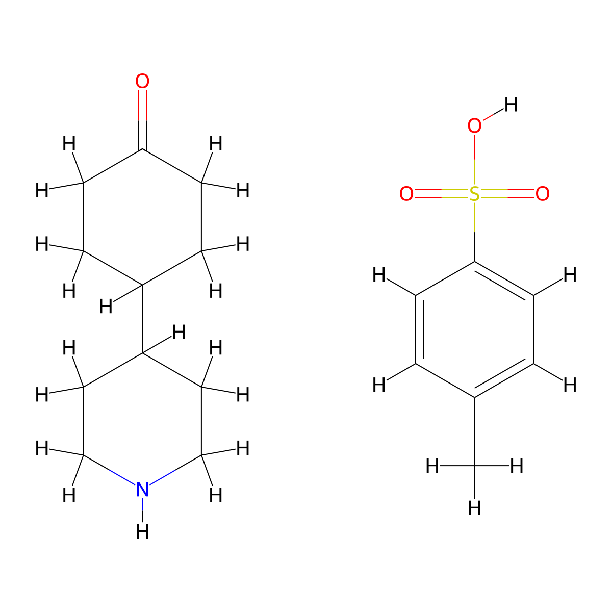 4-Piperidin-4-yl-cyclohexanone tosylate molecular structure, CAS 2097068-43-2