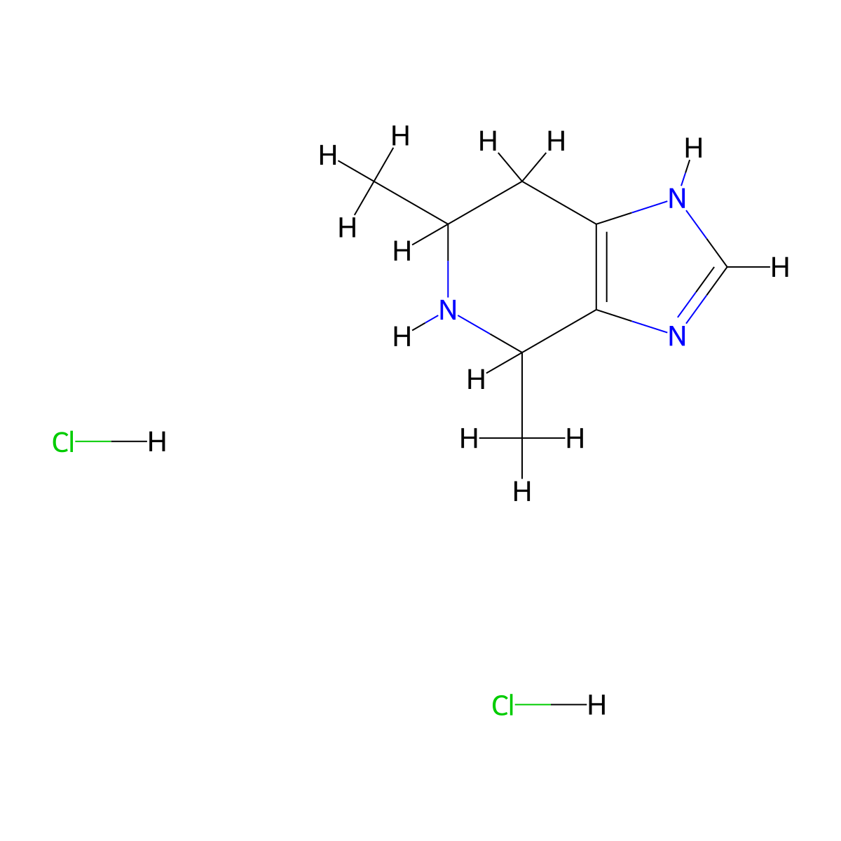 4,6-Dimethyl-4,5,6,7-tetrahydro-3H-imidazo[4,5-c]pyridine dihydrochloride molecular structure, CAS 2097068-66-9