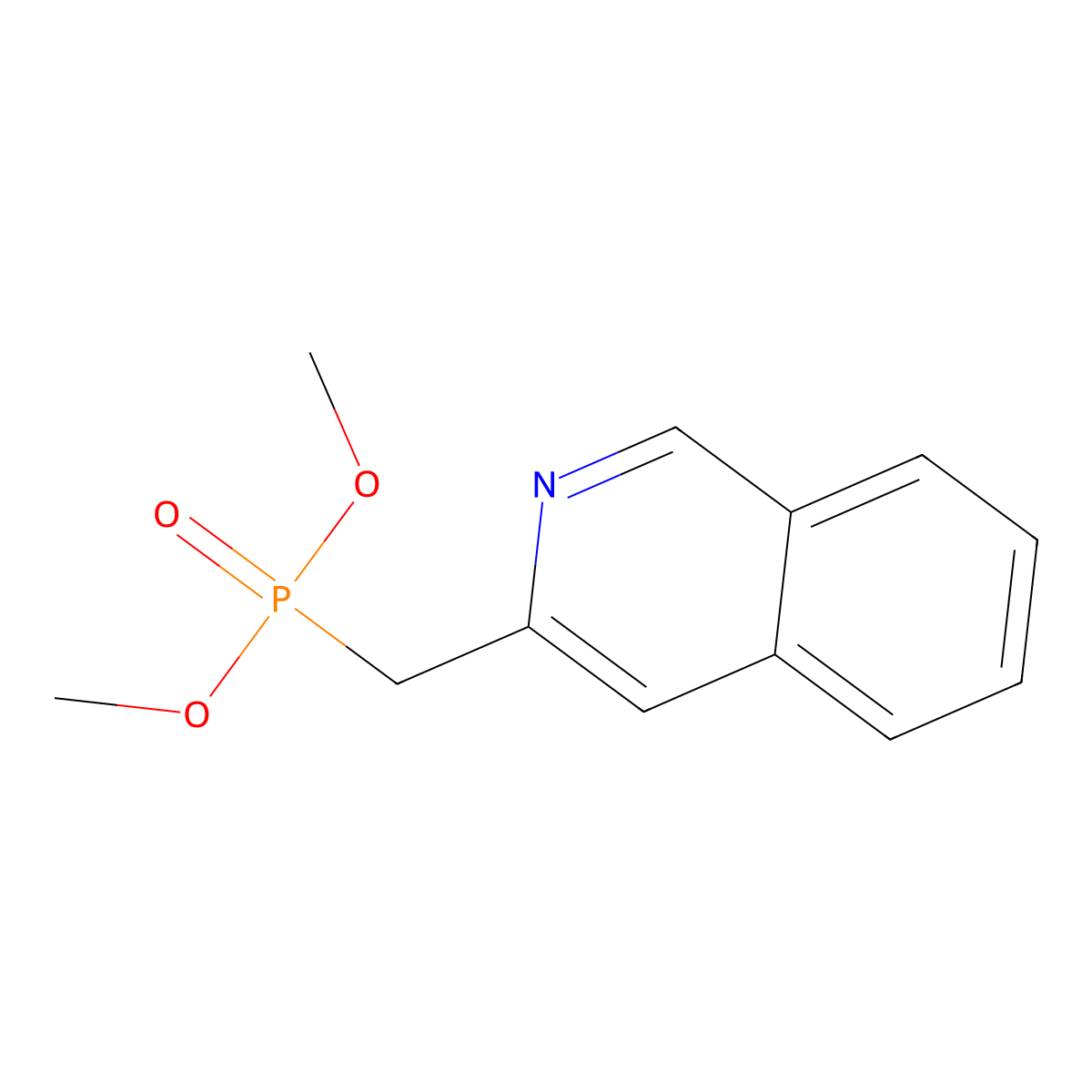 Isoquinolin-3-ylmethyl-phosphonic acid dimethyl ester molecular structure, CAS 2097068-77-2
