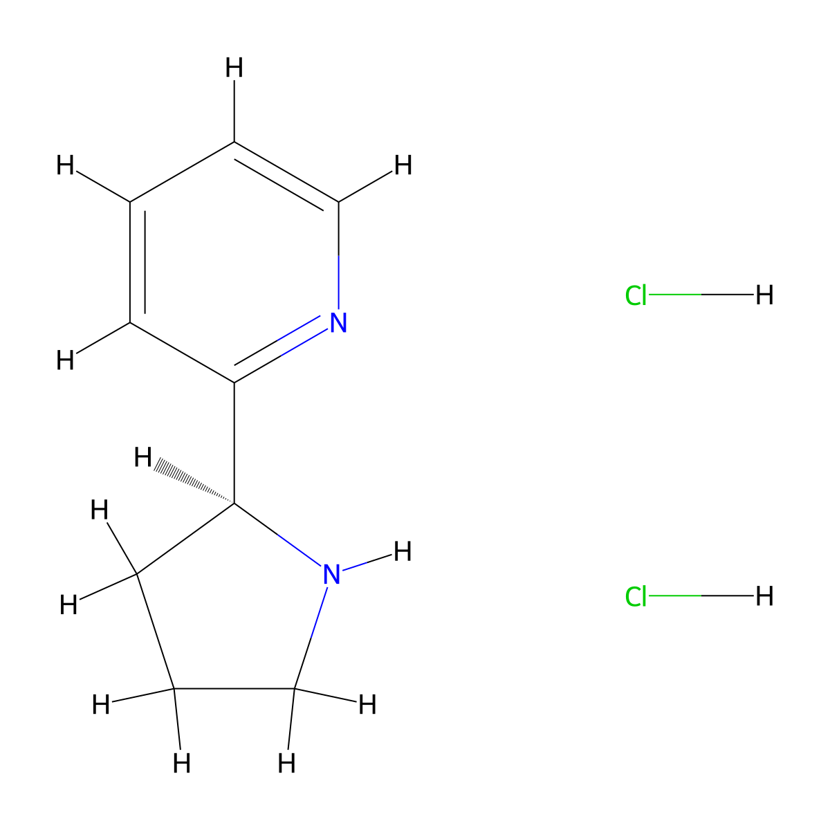 (S)-2-(Pyrrolidin-2-yl)pyridine dihydrochloride molecular structure, CAS 2097073-17-9