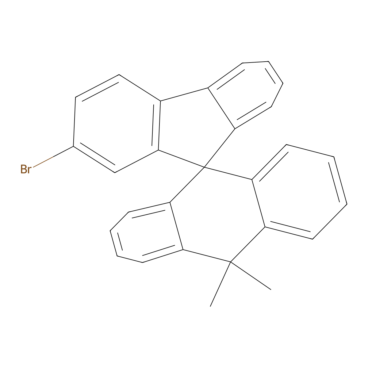 2'-Bromo-10,10-dimethyl-10H-spiro[anthracene-9,9'-fluorene] molecular structure, CAS 2097124-40-6