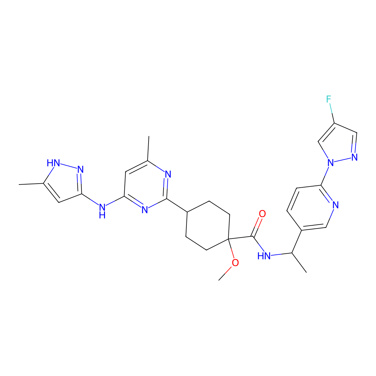 Pralsetinib molecular structure, CAS 2097132-94-8