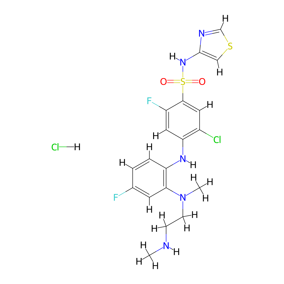 Aneratrigine hydrochloride molecular structure, CAS 2097163-75-0