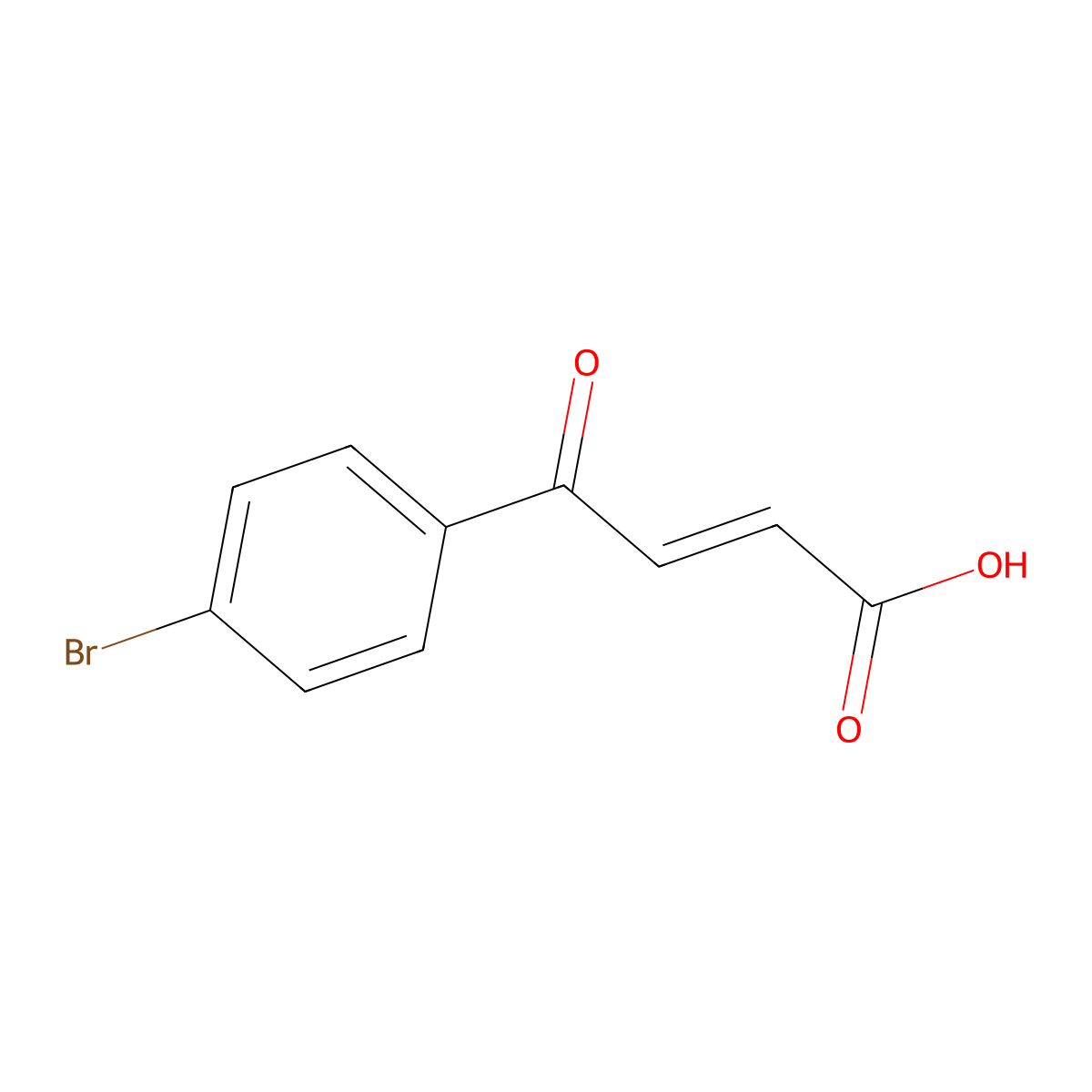(2E)-4-(4-Bromophenyl)-4-oxo-2-butenoic acid molecular structure, CAS 20972-38-7