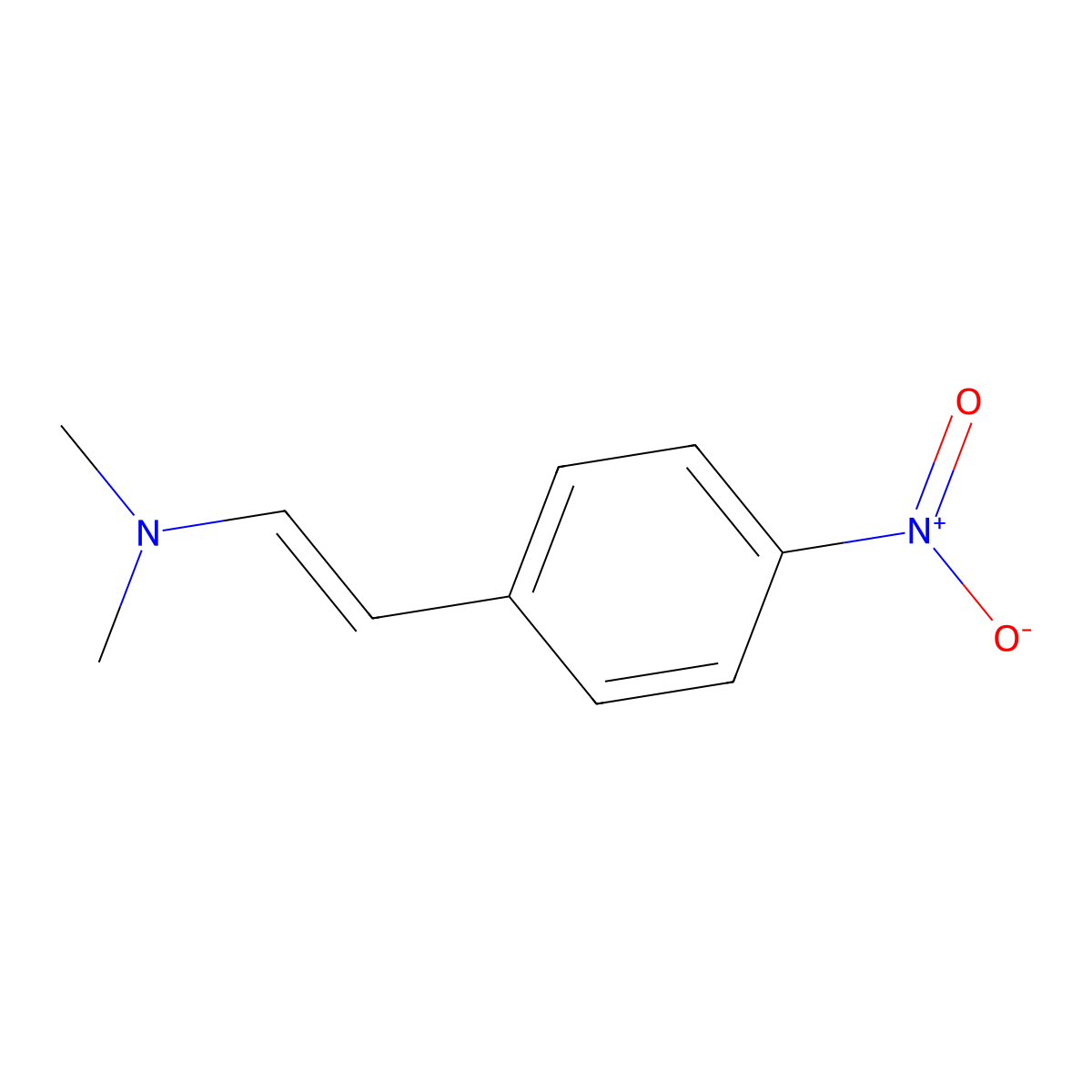 4-nitro-beta-N,N-dimethylaminostyrene molecular structure, CAS 20973-68-6