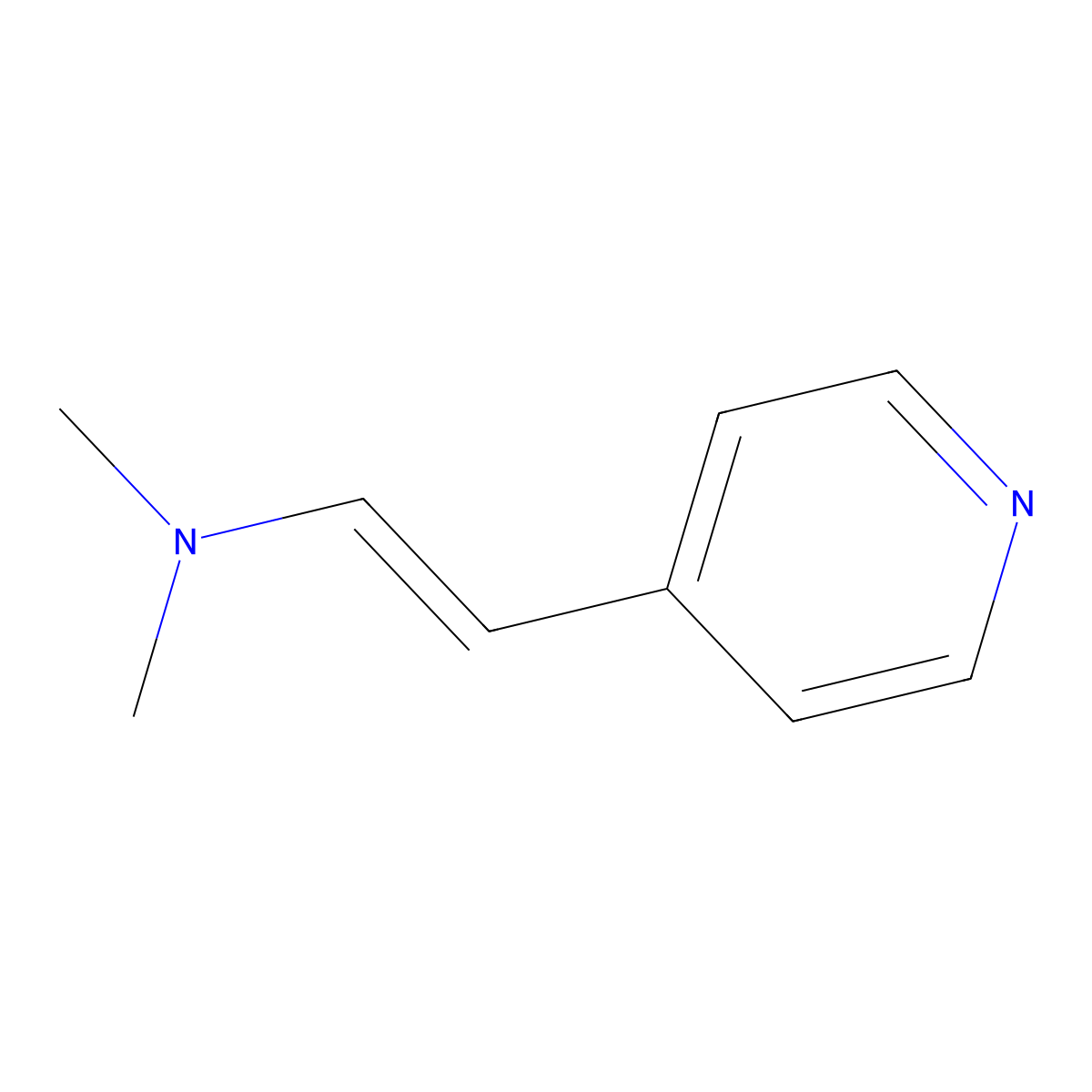 Dimethyl-(2-pyridin-4-yl-vinyl)-amine molecular structure, CAS 20973-83-5