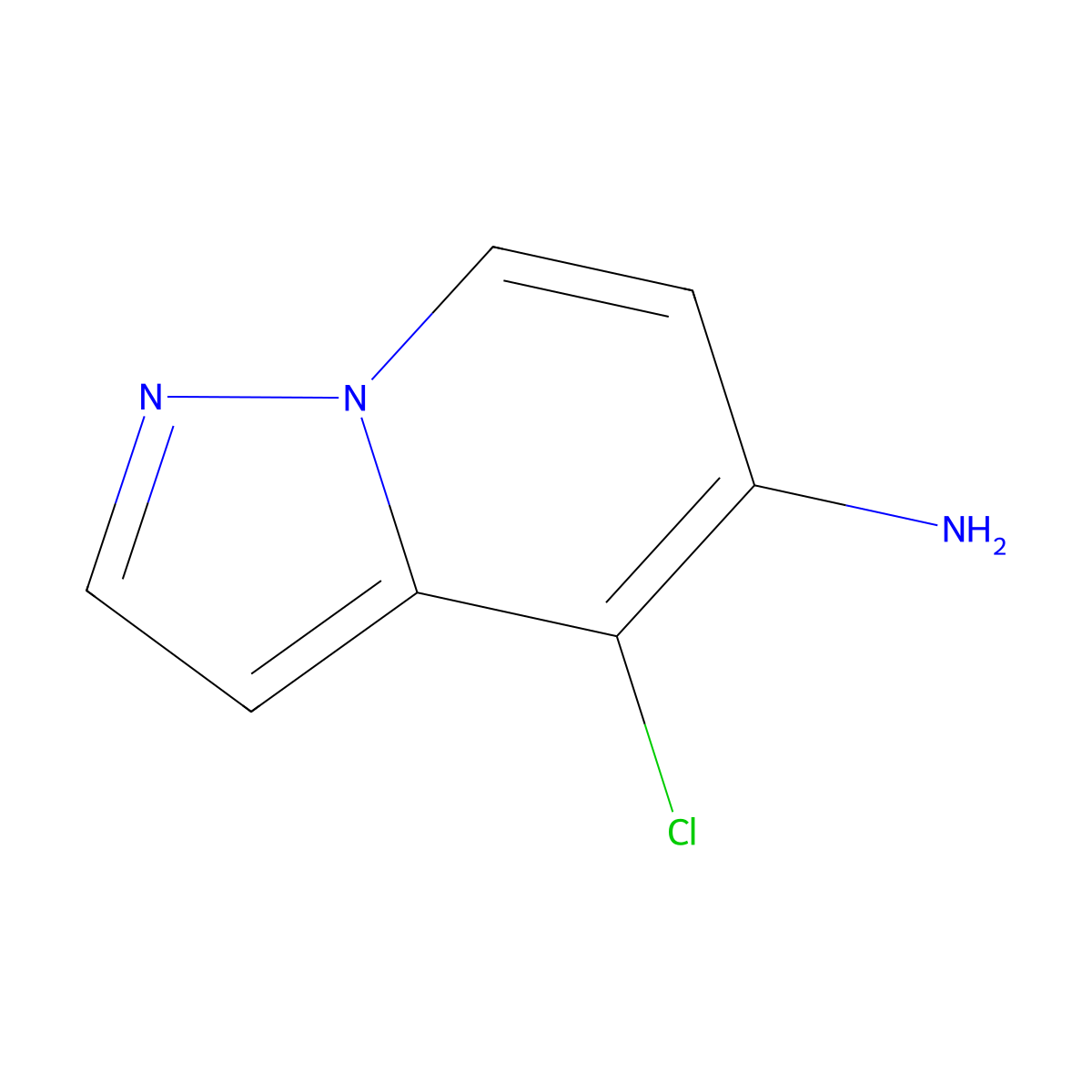 4-Chloropyrazolo[1,5-a]pyridin-5-amine molecular structure, CAS 2097329-59-2
