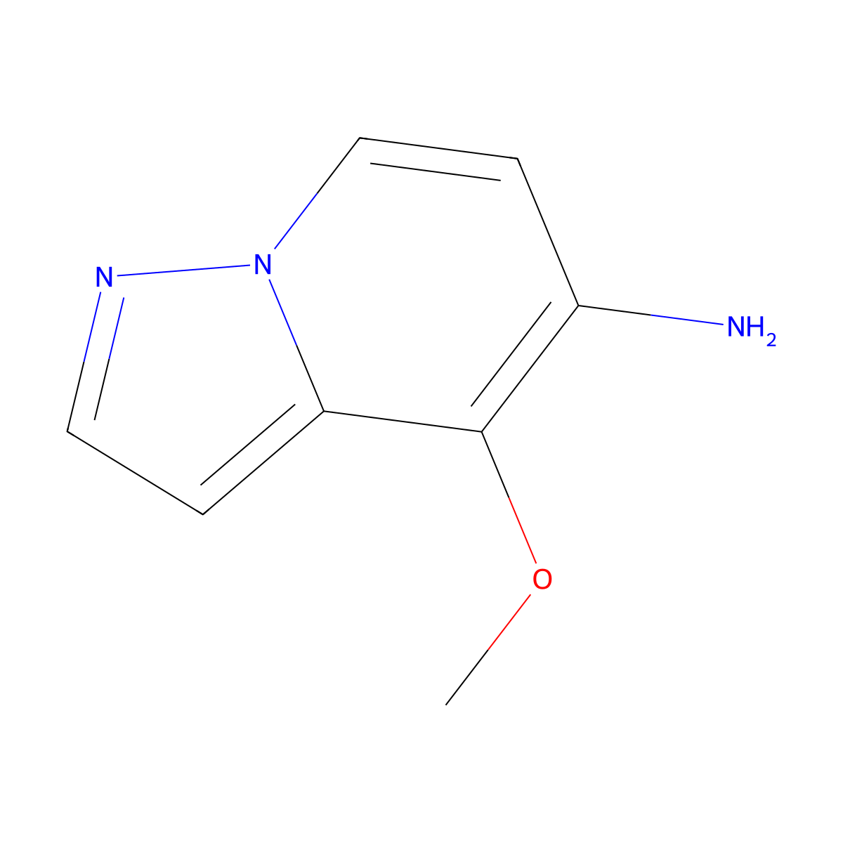 4-Methoxypyrazolo[1,5-a]pyridin-5-amine molecular structure, CAS 2097329-63-8