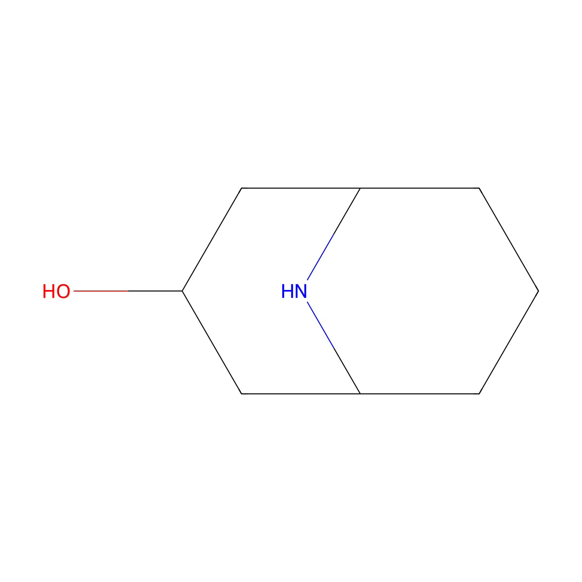 9-Azabicyclo[3.3.1]nonan-3-ol molecular structure, CAS 209733-21-1