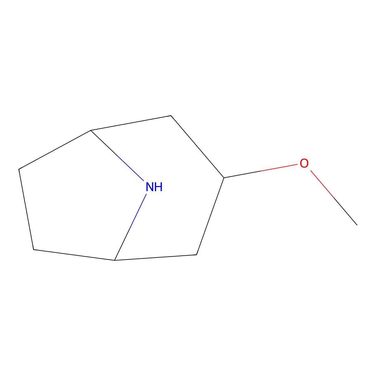 3-Methoxy-8-azabicyclo[3.2.1]octane molecular structure, CAS 209733-22-2