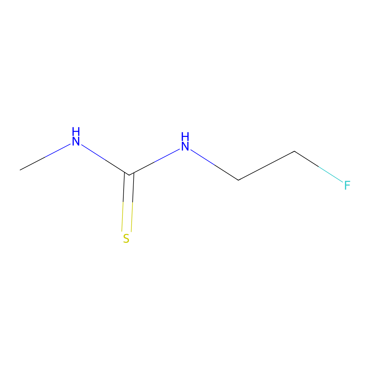 3-(2-Fluoroethyl)-1-methylthiourea molecular structure, CAS 209733-26-6