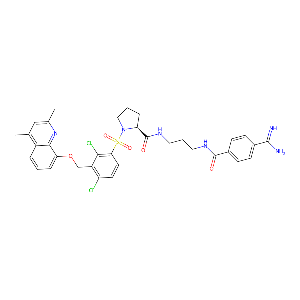 Anatibant molecular structure, CAS 209733-45-9