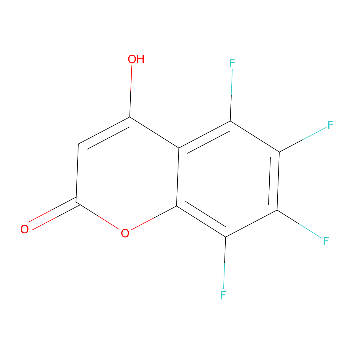 5,6,7,8-tetrafluoro-4-hydroxy-2H-chromen-2-one molecular structure, CAS 209736-58-3