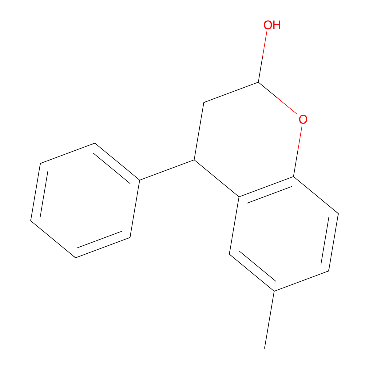 6-Methyl-4-phenyl-2-chromanol molecular structure, CAS 209747-04-6