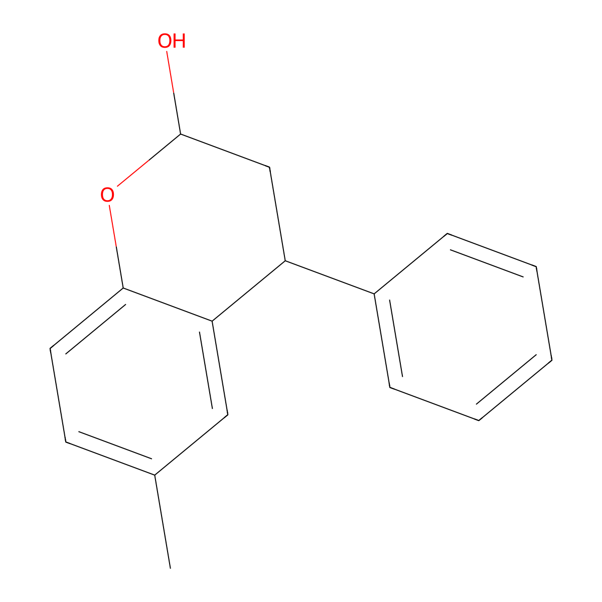 6-Methyl-4-phenyl-2-chromanol molecular structure, CAS 209747-04-6