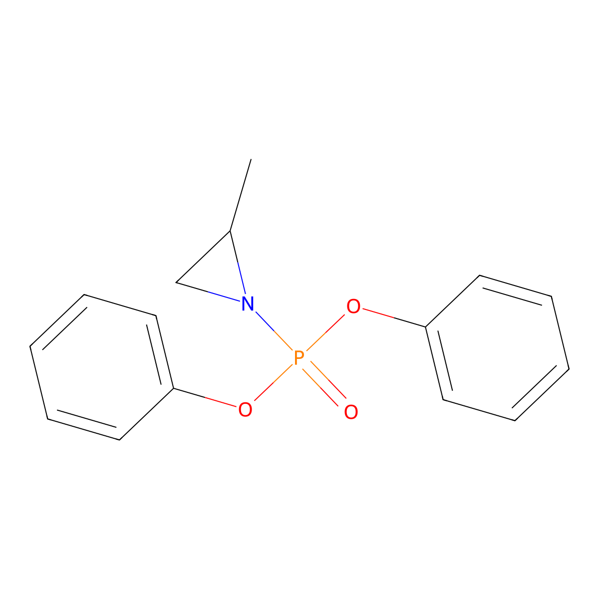 (2R)-1-Diphenoxyphosphoryl-2-methylaziridine molecular structure, CAS 2097671-93-5