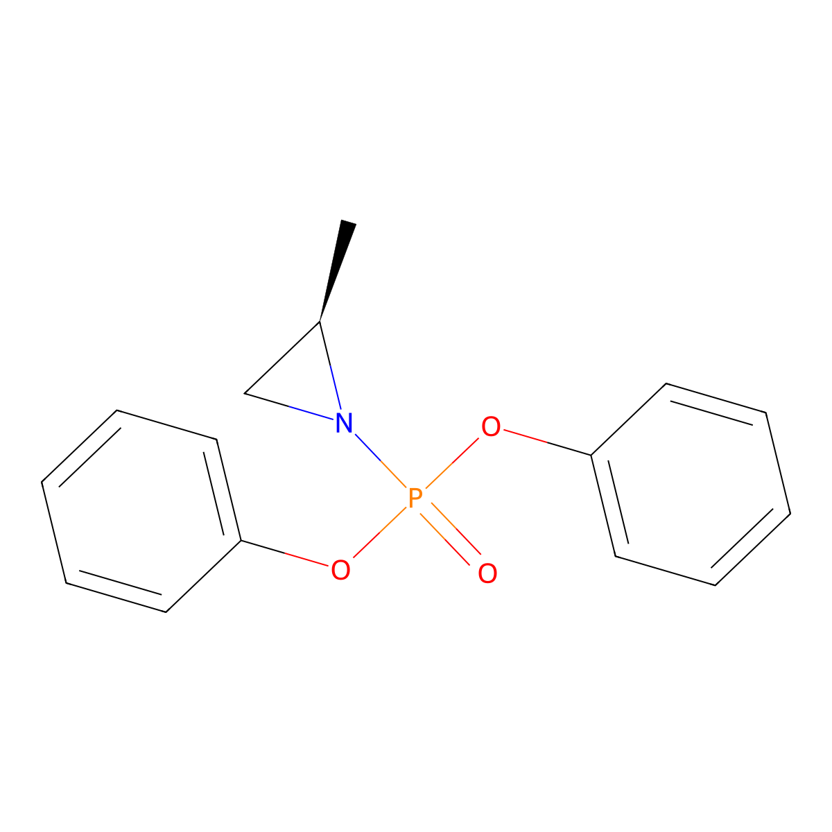 (2R)-1-Diphenoxyphosphoryl-2-methylaziridine molecular structure, CAS 2097671-93-5