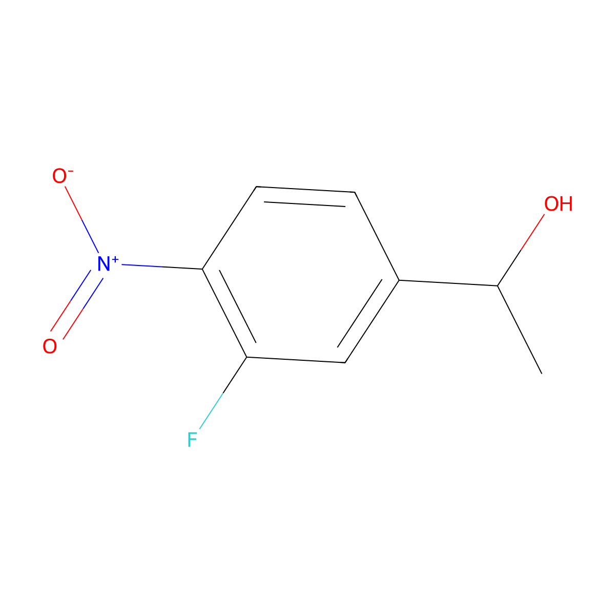 (S)-1-(3-Fluoro-4-nitrophenyl)ethanol molecular structure, CAS 2097713-63-6