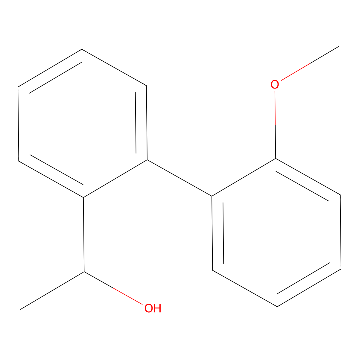 2'-Methoxy-|A-methyl[1,1'-biphenyl]-2-methanol molecular structure, CAS 2097723-38-9