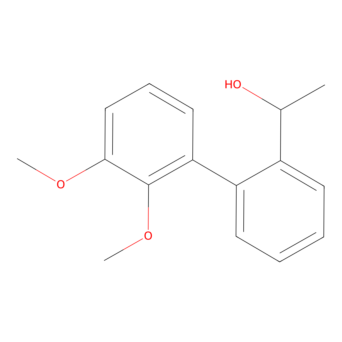 2',3'-Dimethoxy-|A-methyl[1,1'-biphenyl]-2-methanol molecular structure, CAS 2097723-39-0