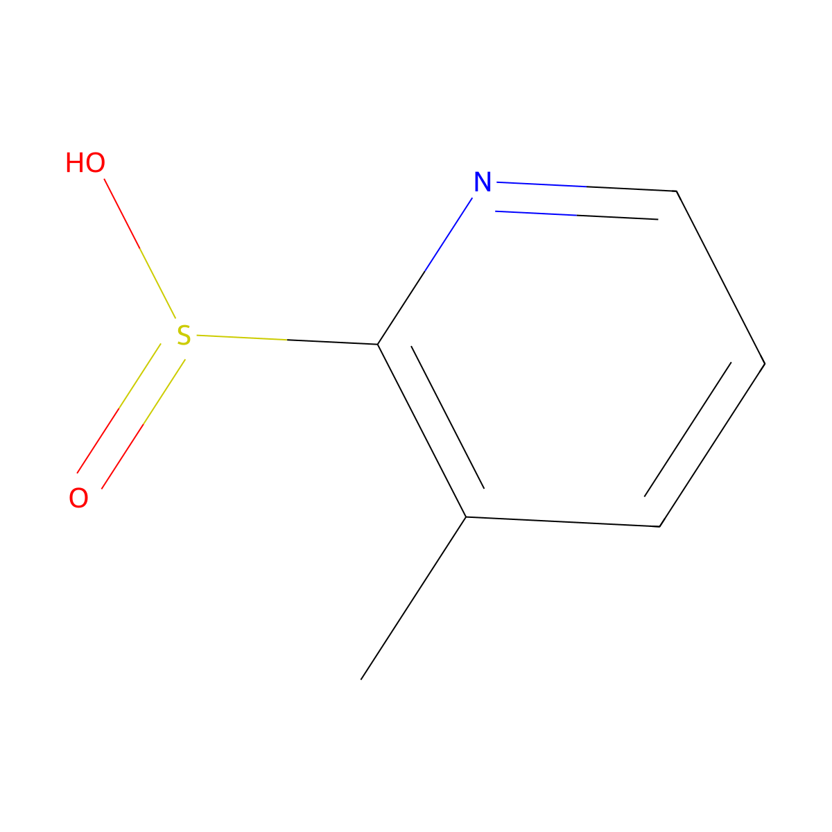 3-Methylpyridine-2-sulfinic acid molecular structure, CAS 2097773-42-5