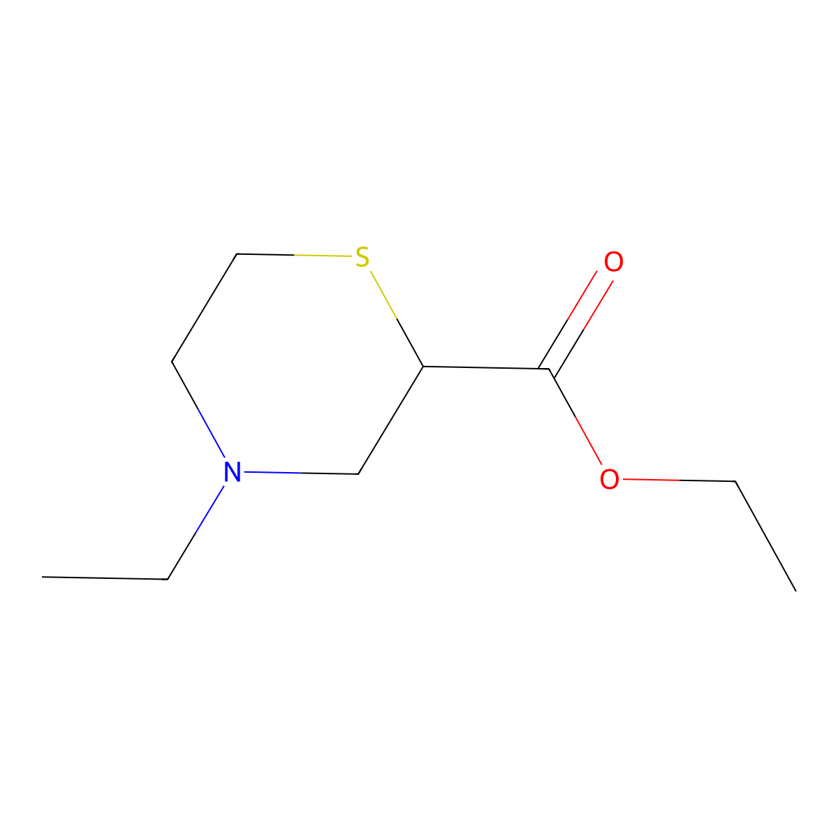 Ethyl 4-ethylthiomorpholine-2-carboxylate molecular structure, CAS 2097800-27-4