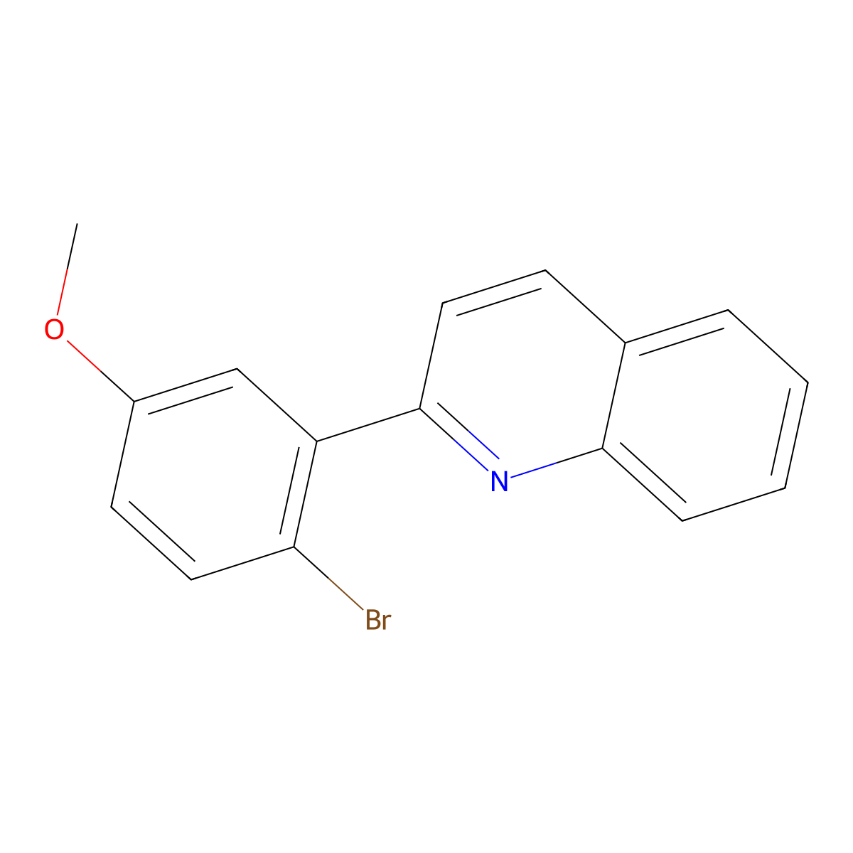 2-(2-Bromo-5-methoxyphenyl)quinoline molecular structure, CAS 2097800-41-2