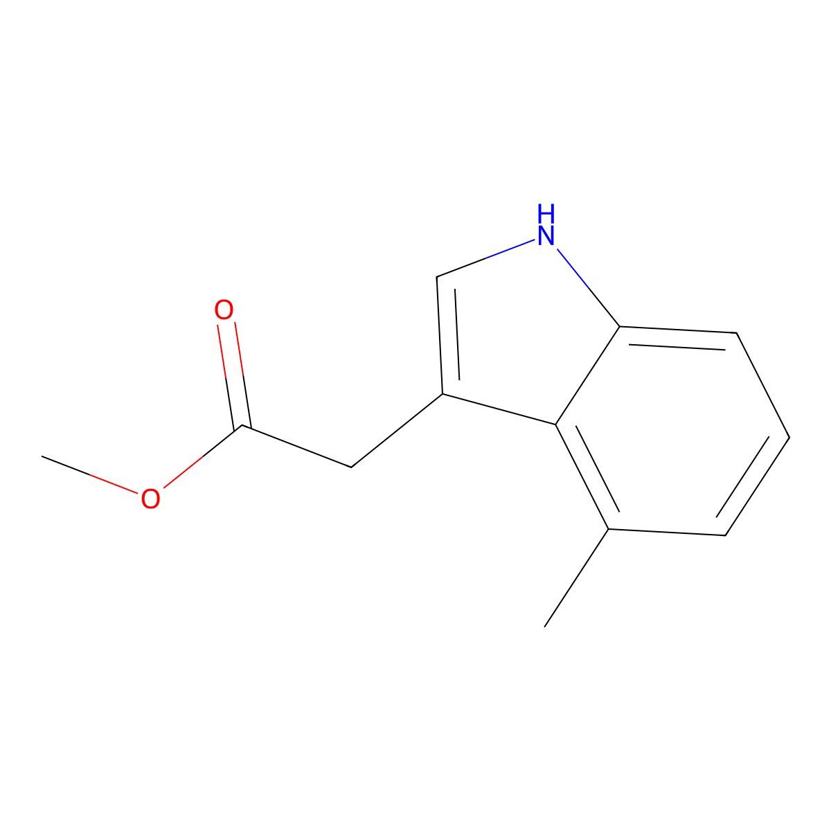 Methyl 4-Methylindole-3-acetate molecular structure, CAS 2097800-49-0