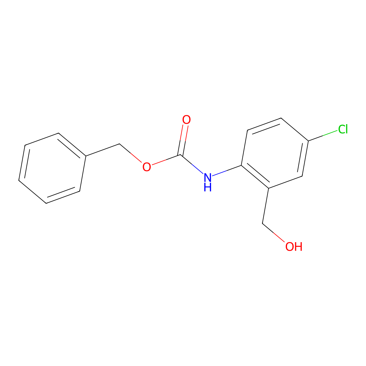 benzyl N-[4-chloro-2-(hydroxymethyl)phenyl]carbamate molecular structure, CAS 2097813-15-3