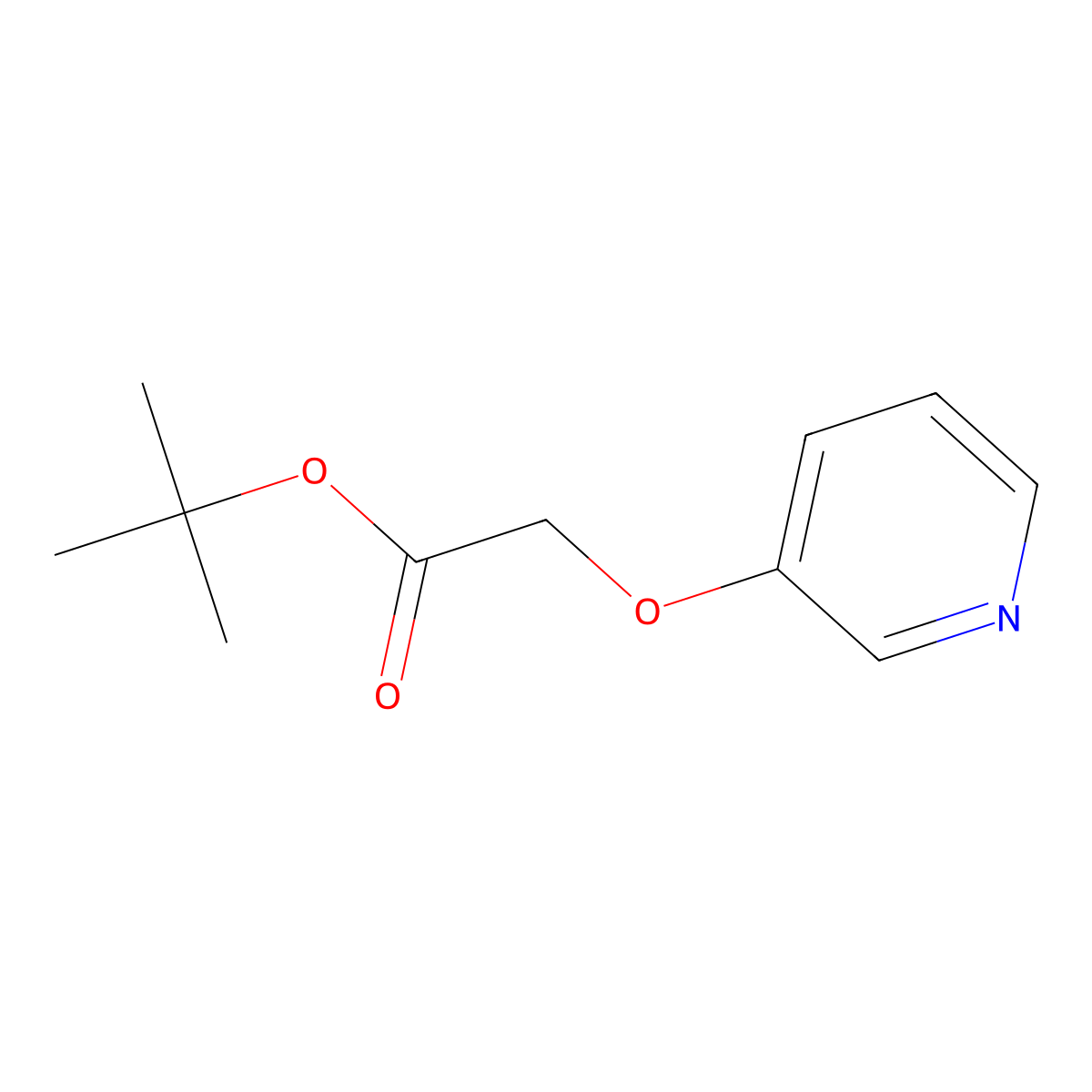 Tert-butyl 2-(3-pyridyloxy)acetate molecular structure, CAS 209784-88-3