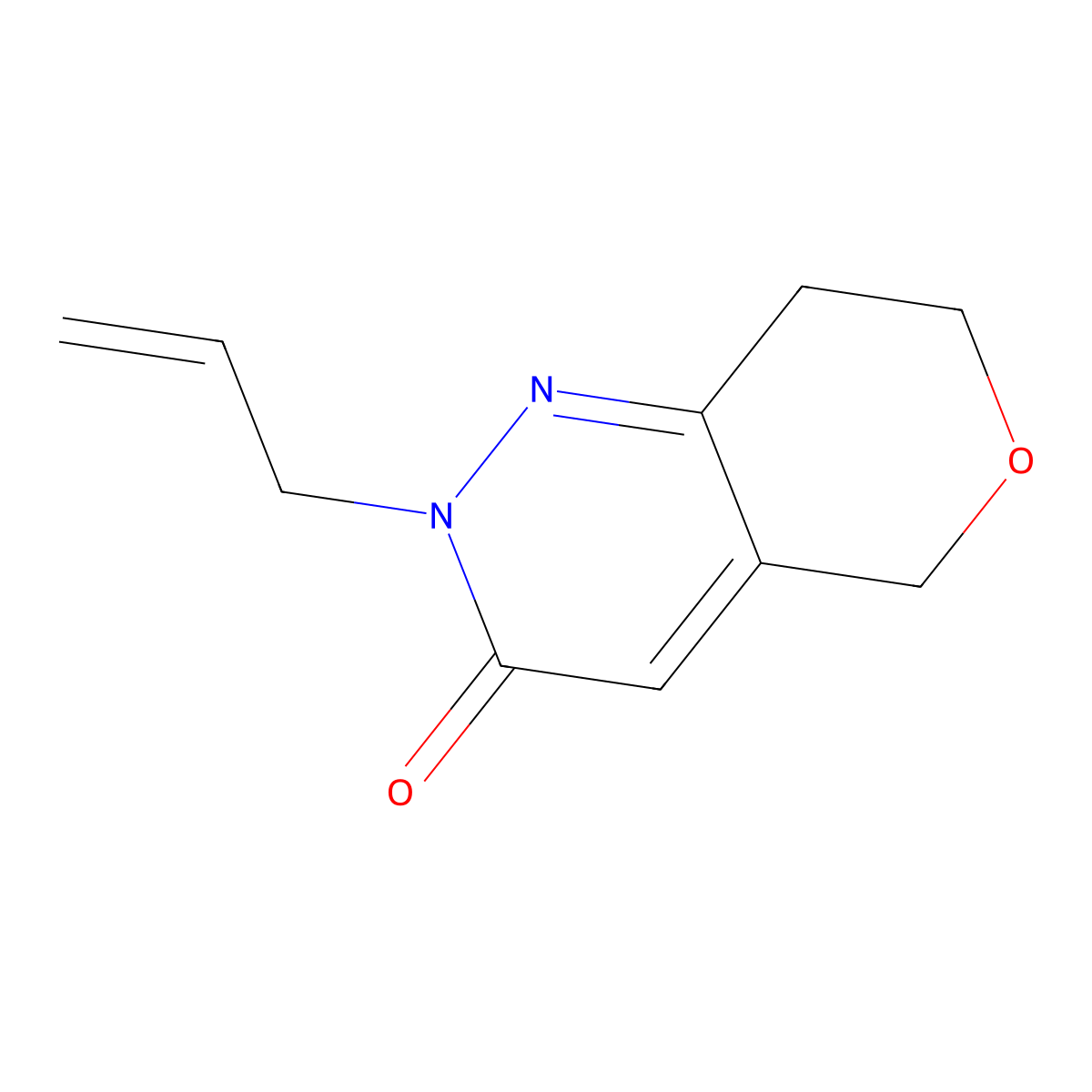 2-(prop-2-en-1-yl)-2H,3H,5H,7H,8H-pyrano[4,3-c]pyridazin-3-one molecular structure, CAS 2097858-74-5