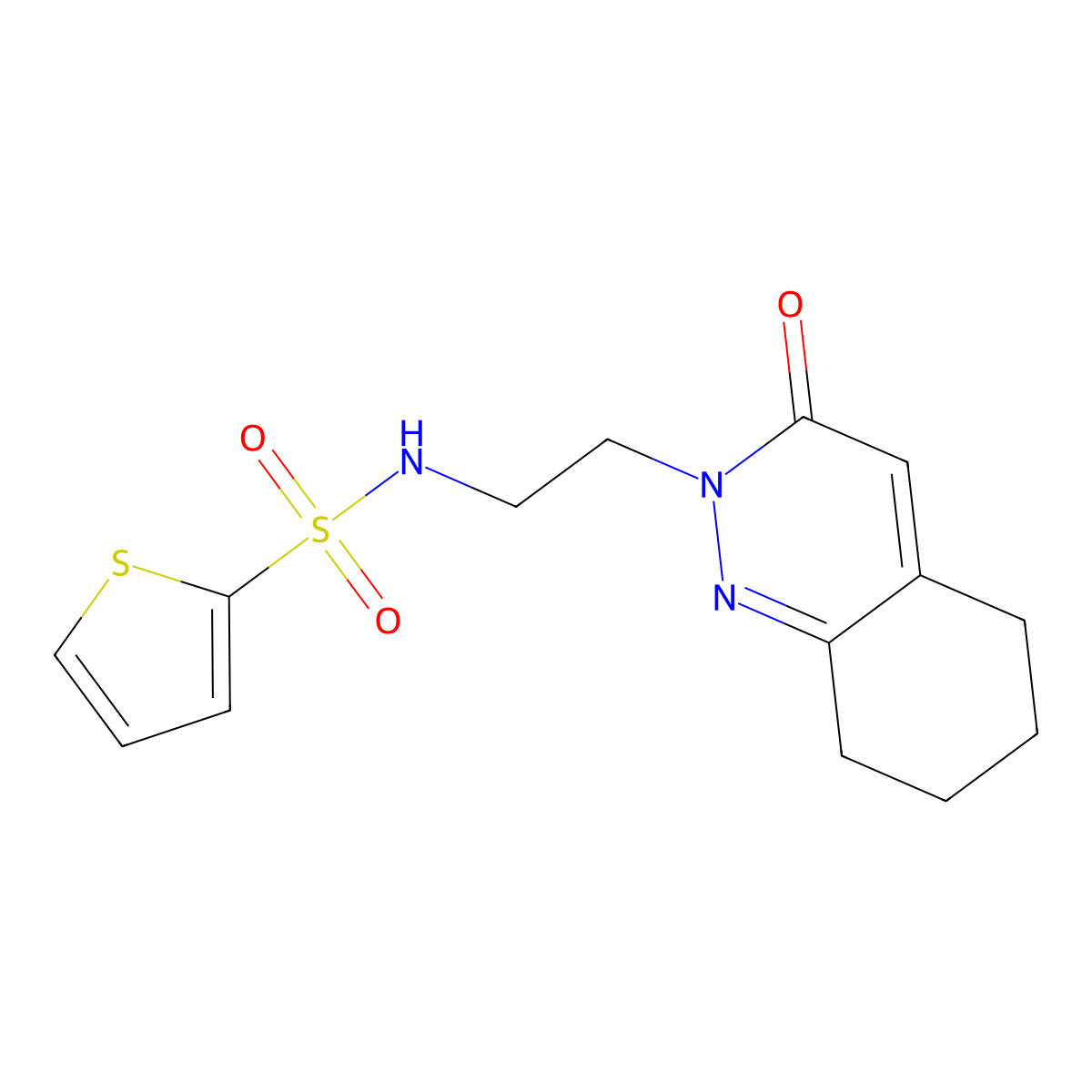 N-(2-(3-oxo-5,6,7,8-tetrahydrocinnolin-2(3H)-yl)ethyl)thiophene-2-sulfonamide molecular structure, CAS 2097859-58-8