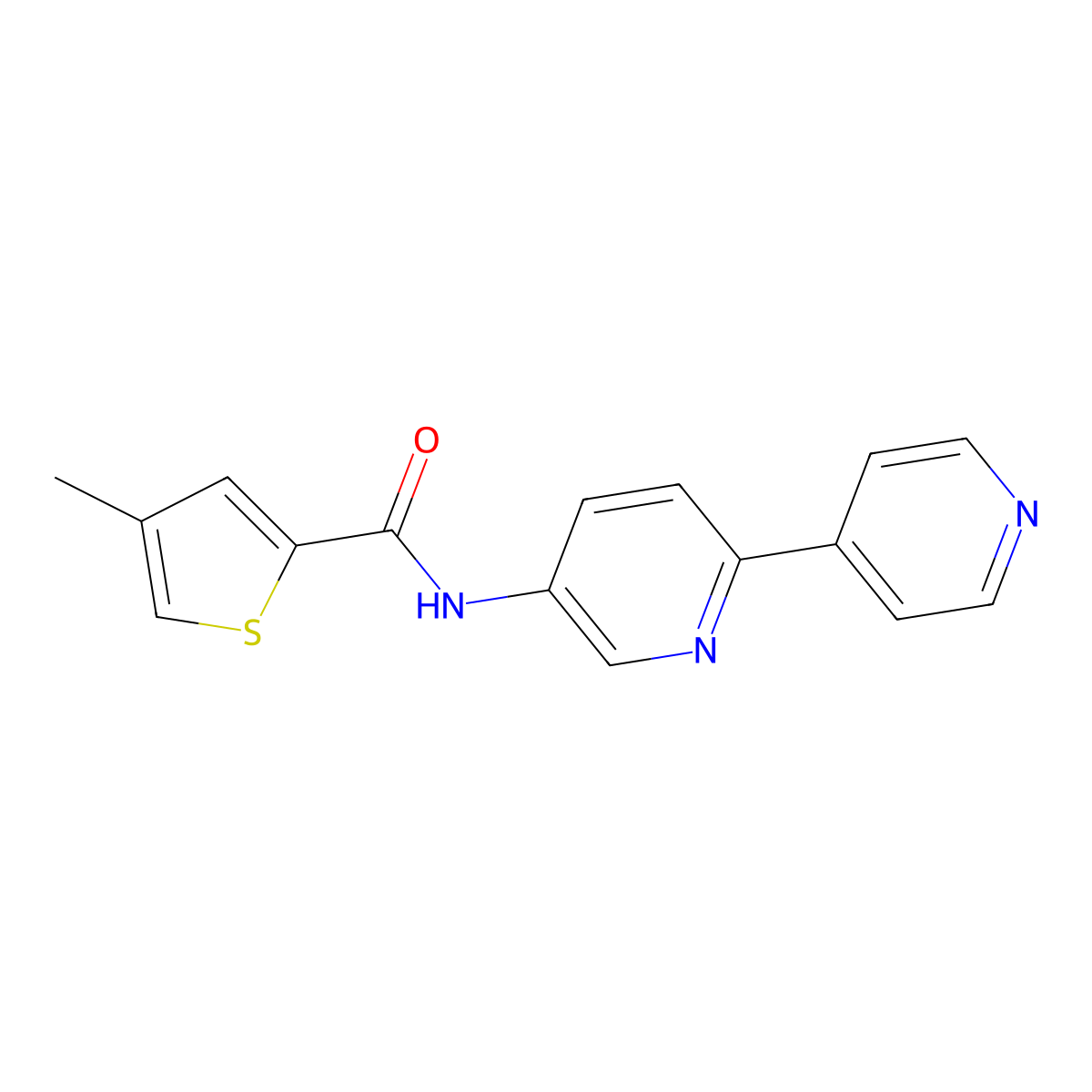 N-{[2,4'-bipyridine]-5-yl}-4-methylthiophene-2-carboxamide molecular structure, CAS 2097859-96-4