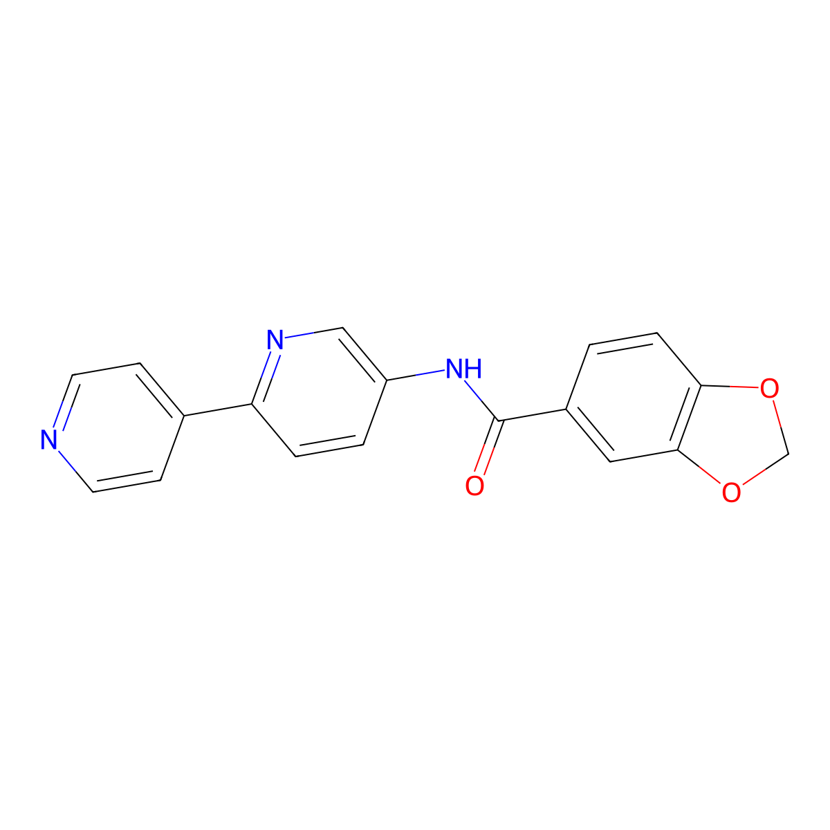 N-{[2,4'-bipyridine]-5-yl}-2H-1,3-benzodioxole-5-carboxamide molecular structure, CAS 2097860-03-0