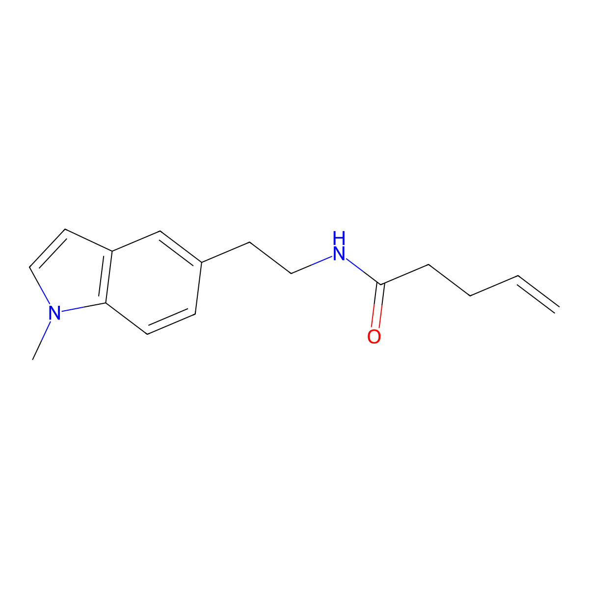 N-[2-(1-methyl-1H-indol-5-yl)ethyl]pent-4-enamide molecular structure, CAS 2097861-64-6