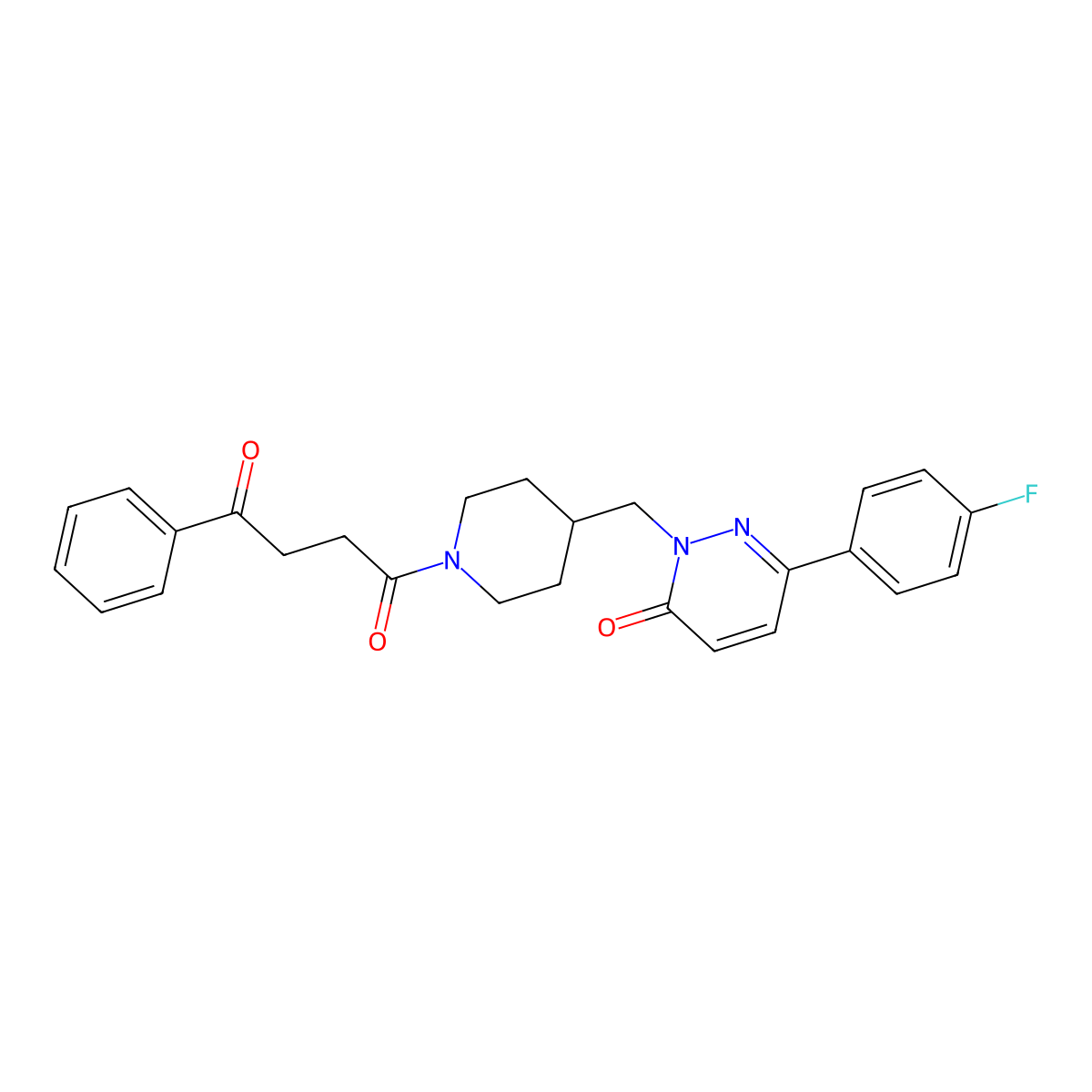 1-(4-{[3-(4-Fluorophenyl)-6-oxo-1,6-dihydropyridazin-1-yl]methyl}piperidin-1-yl)-4-phenylbutane-1,4-dione molecular structure, CAS 2097861-77-1