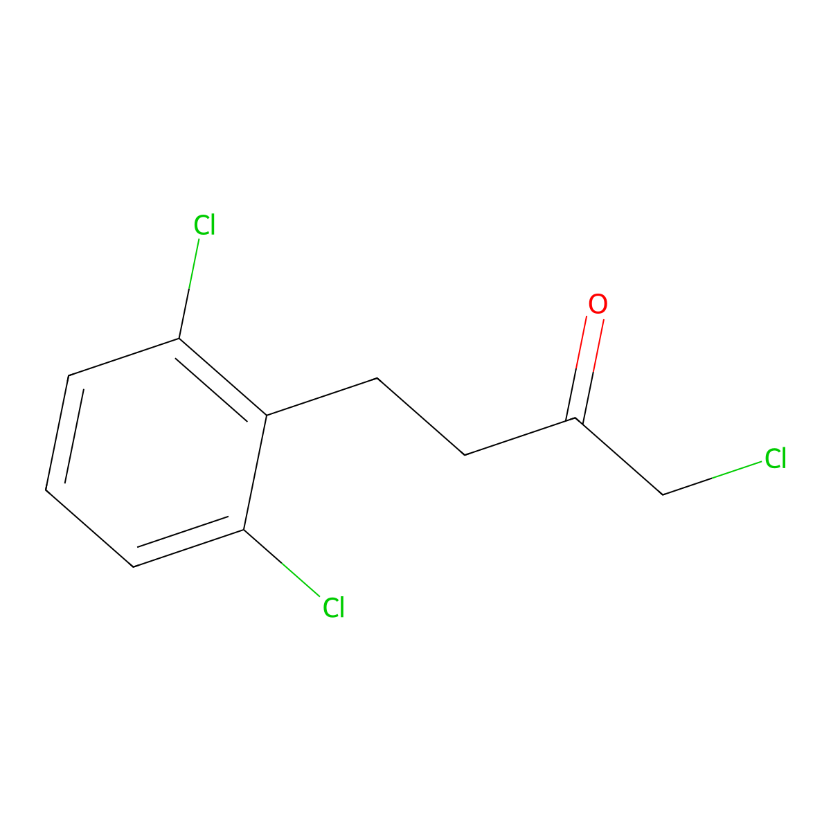 1-Chloro-4-(2,6-dichlorophenyl)butan-2-one molecular structure, CAS 2097862-03-6