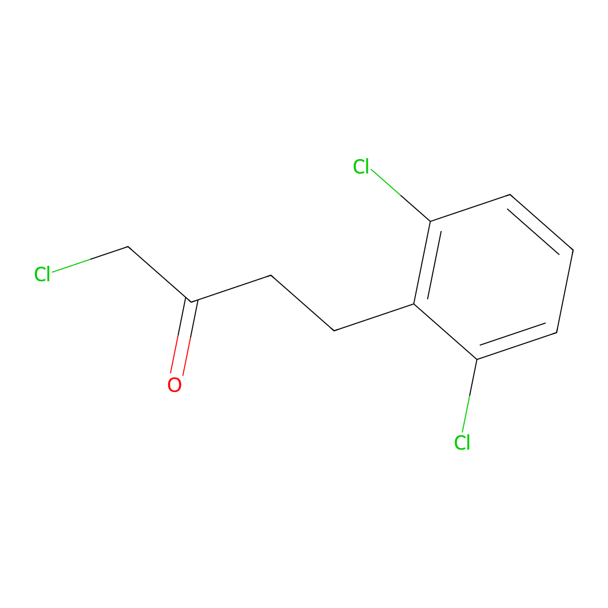 1-Chloro-4-(2,6-dichlorophenyl)butan-2-one molecular structure, CAS 2097862-03-6