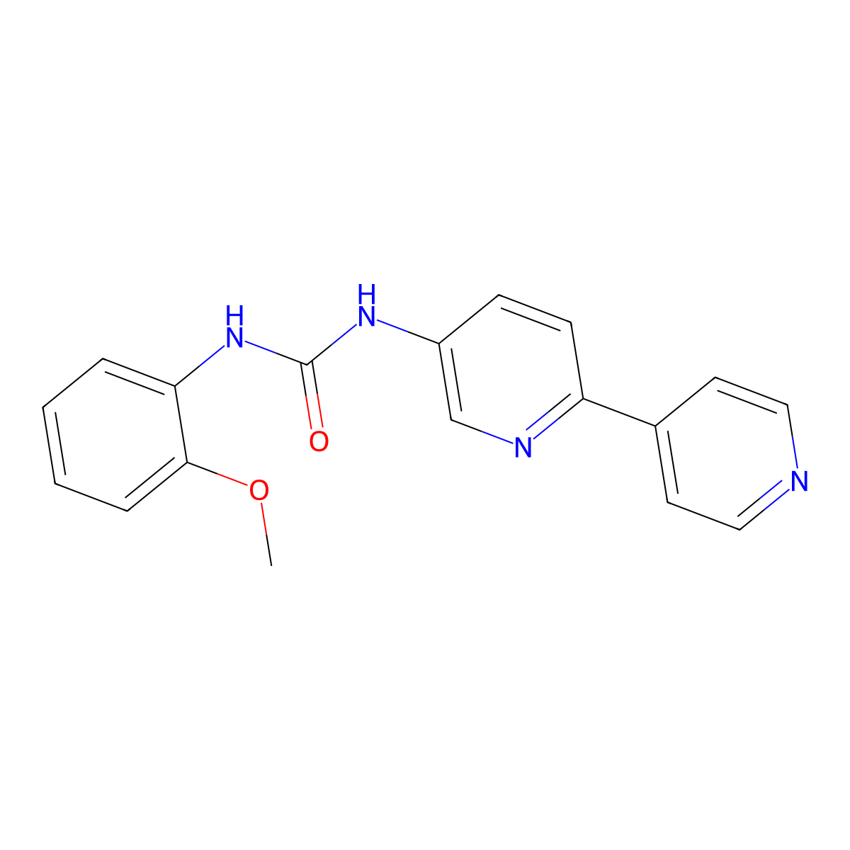 3-{[2,4'-Bipyridine]-5-yl}-1-(2-methoxyphenyl)urea molecular structure, CAS 2097863-05-1