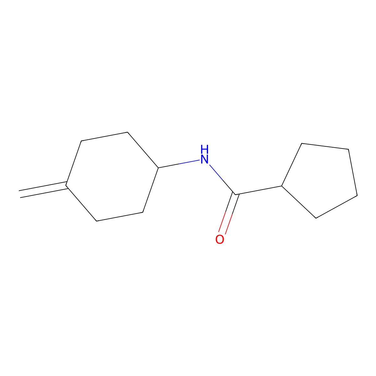 N-(4-methylidenecyclohexyl)cyclopentanecarboxamide molecular structure, CAS 2097863-31-3