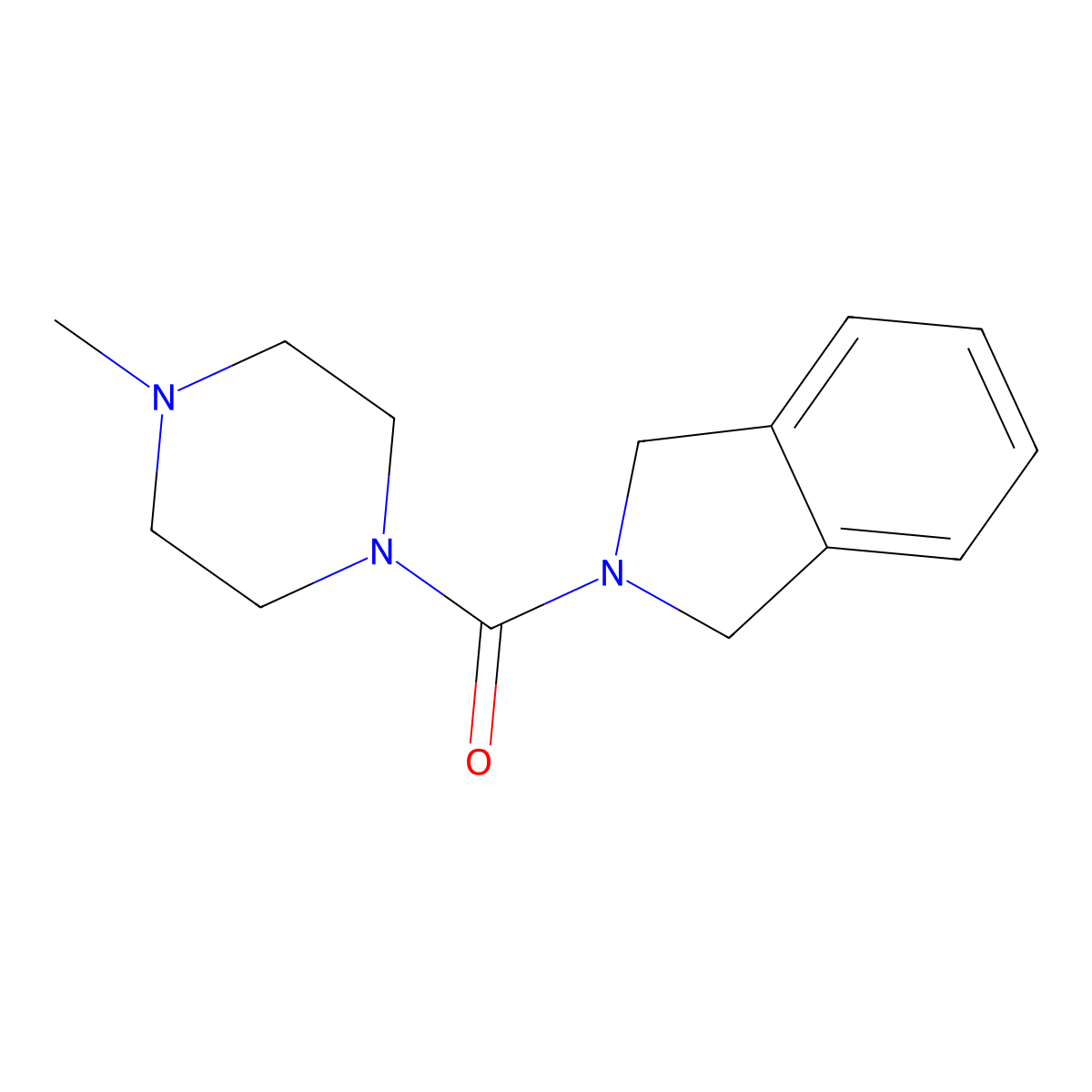 2-(4-methylpiperazine-1-carbonyl)-2,3-dihydro-1H-isoindole molecular structure, CAS 2097864-05-4