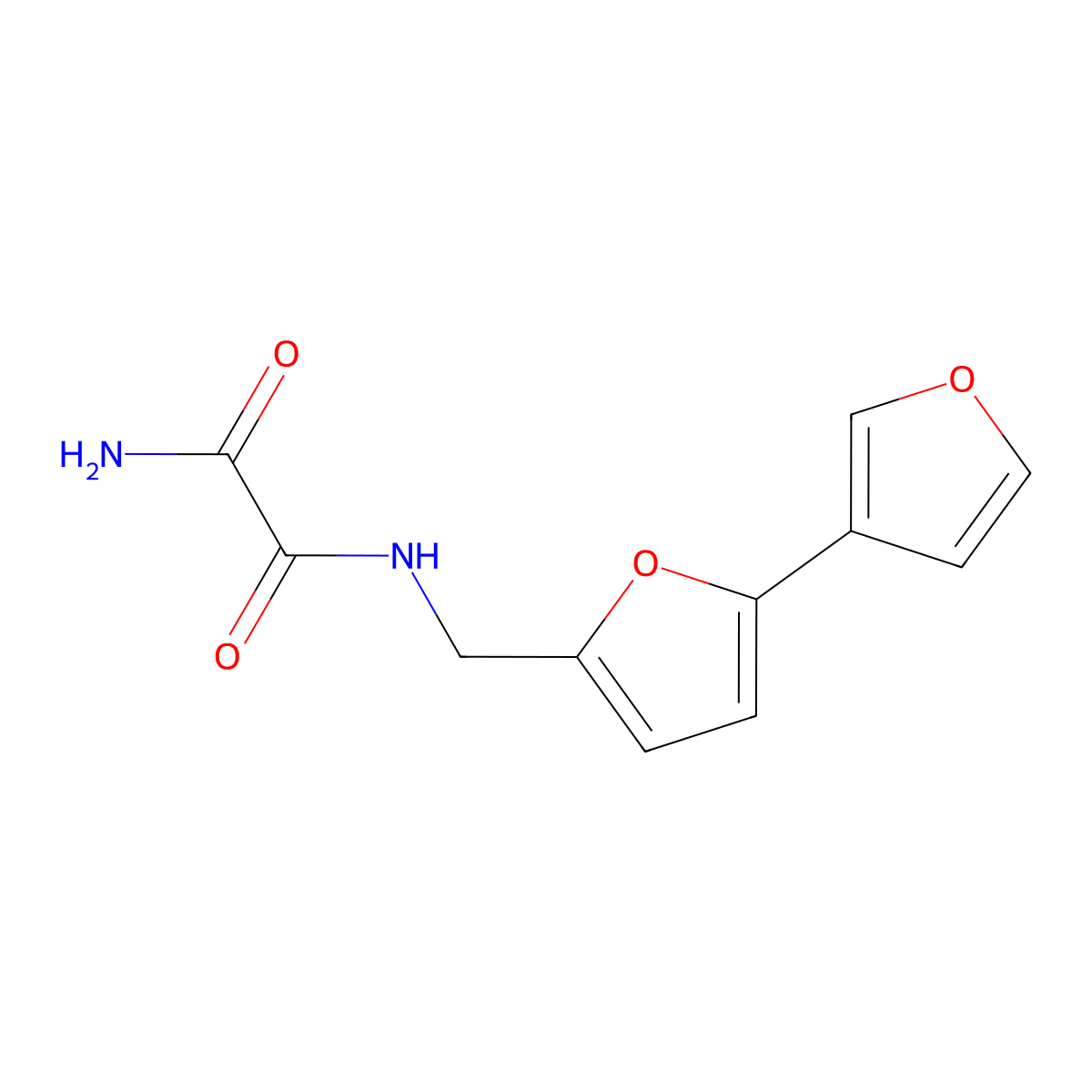 N'-({[2,3'-bifuran]-5-yl}methyl)ethanediamide molecular structure, CAS 2097864-20-3