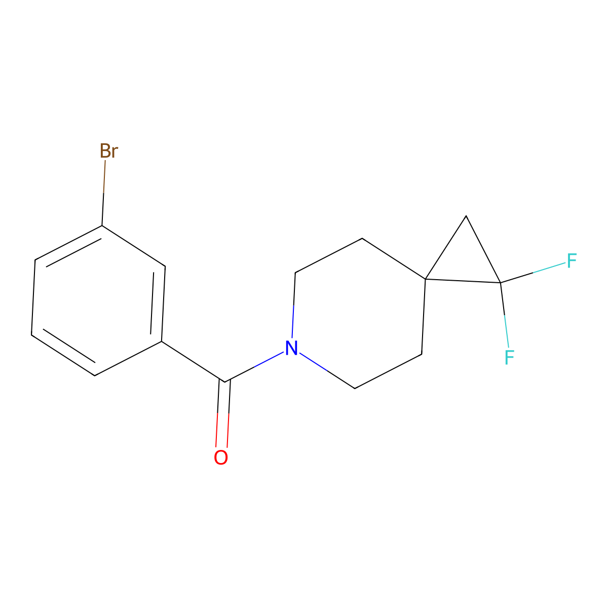 6-(3-Bromobenzoyl)-1,1-difluoro-6-azaspiro[2.5]octane molecular structure, CAS 2097865-21-7