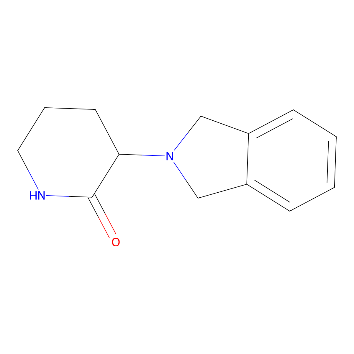 3-(2,3-dihydro-1H-isoindol-2-yl)piperidin-2-one molecular structure, CAS 2097865-90-0