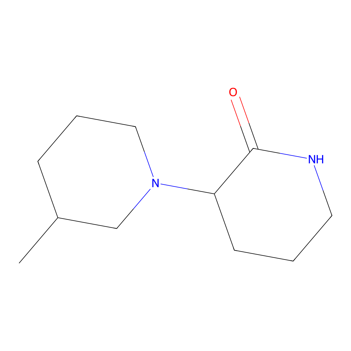 3-Methyl-[1,3'-bipiperidine]-2'-one molecular structure, CAS 2097866-02-7