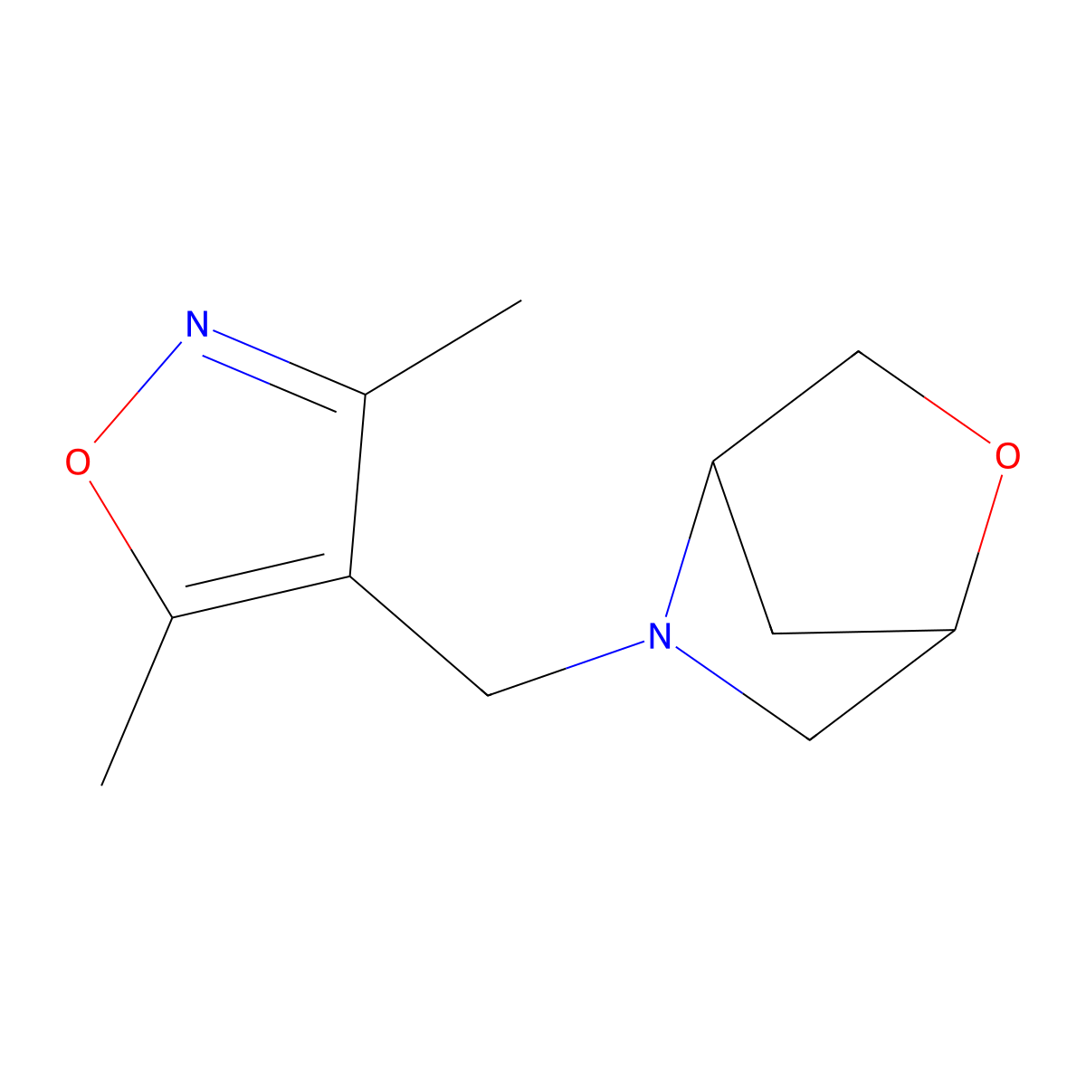5-[(3,5-Dimethyl-1,2-oxazol-4-yl)methyl]-2-oxa-5-azabicyclo[2.2.1]heptane molecular structure, CAS 2097867-46-2